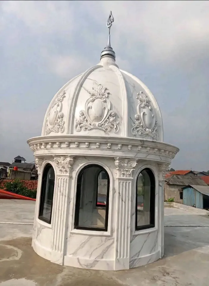 Kubah Gazebo Rooftop Marmer Klasik